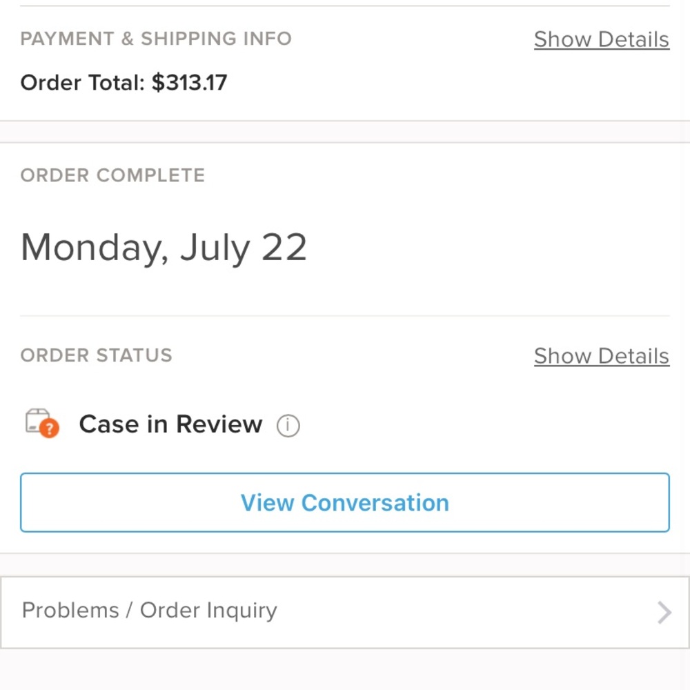 The sneakers listed say size 9.